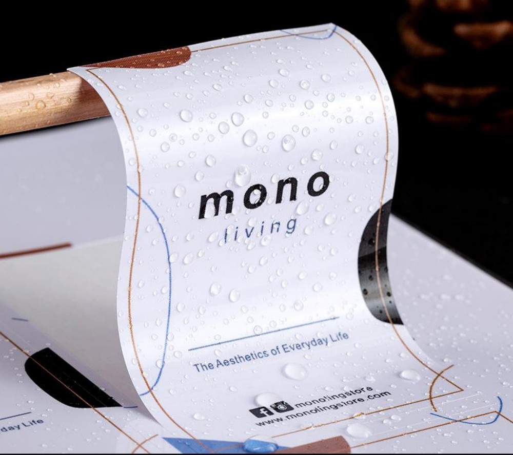 Company Profile Printing - Papel autoadhesivo impermeable de PVC personalizado,