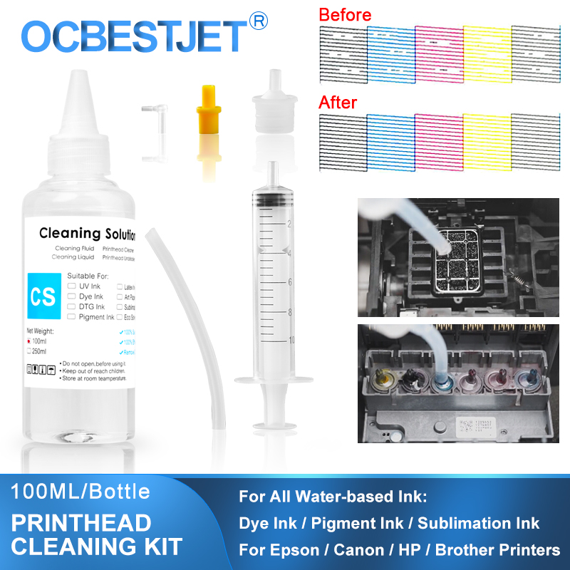 Sublimation Ink 100Ml - Solución de limpieza de 100ML, tinta
