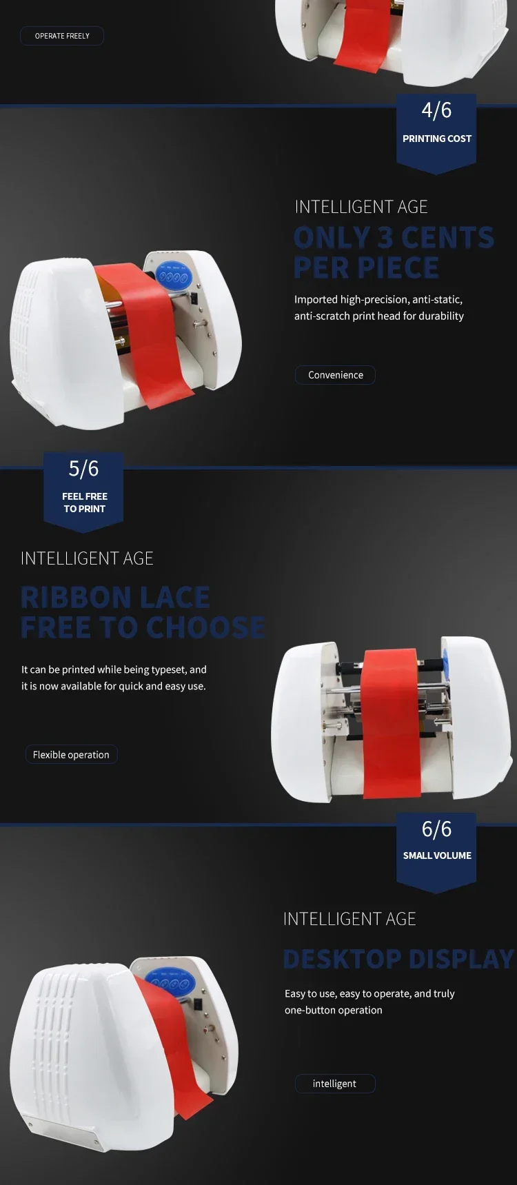 Commercial Ribbon Printing Machine - Venta directa de fábrica Impresora de