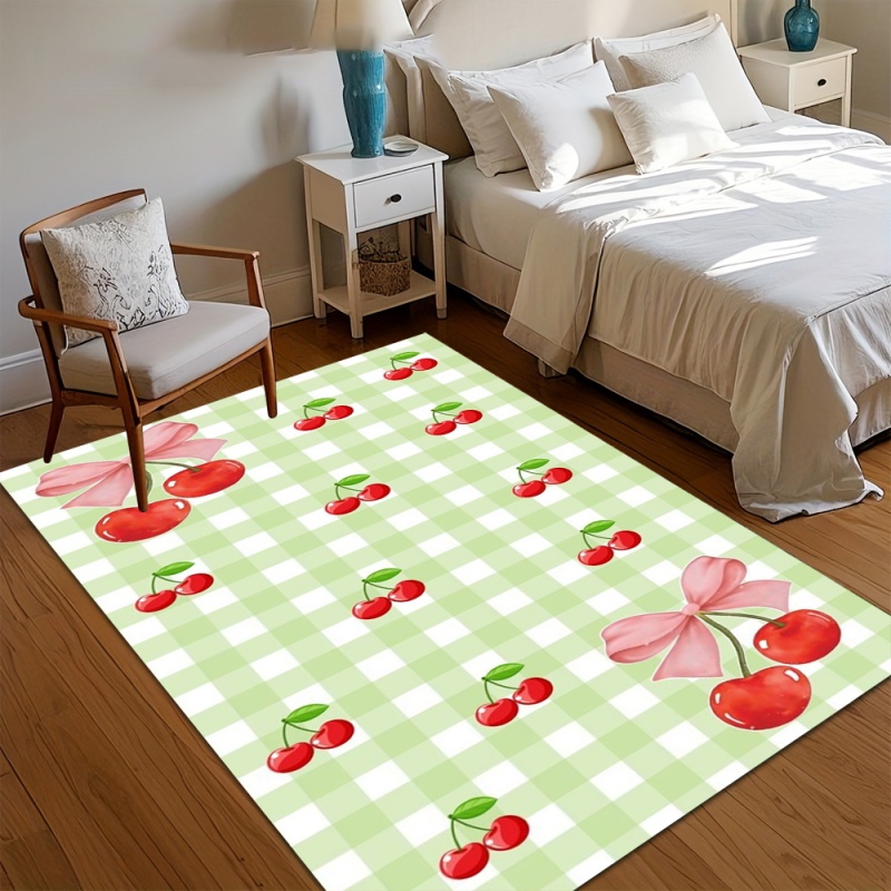 Commercial Ribbon Printing Machine - Alfombra de área verde claro con