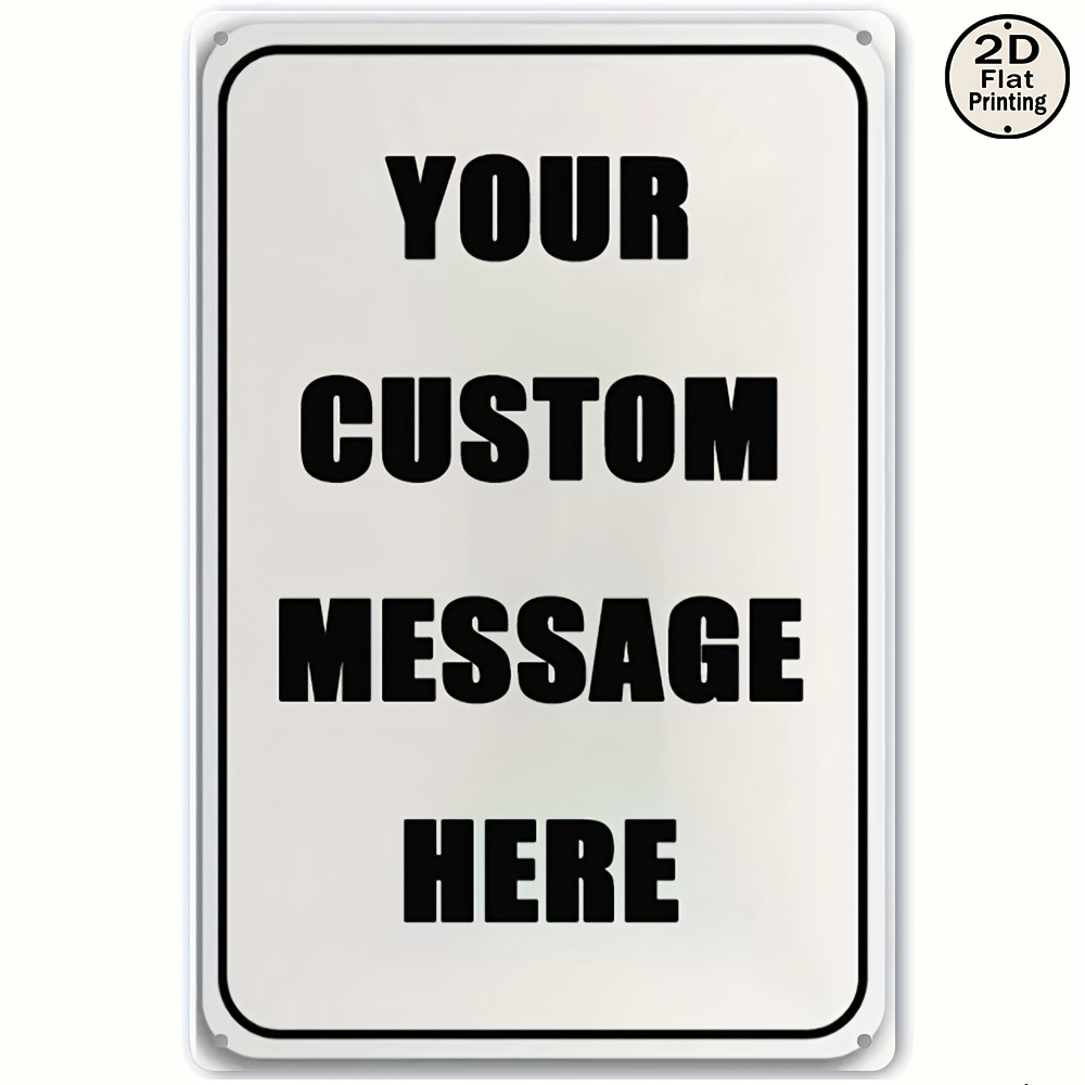 Company Profile Printing - Letrero Metálico Personalizado con Tu Propio