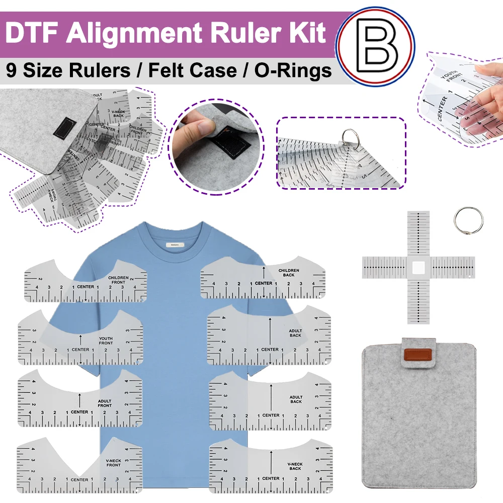 Pretreatment Machine Dtg - Kit de regla de alineación DTF
