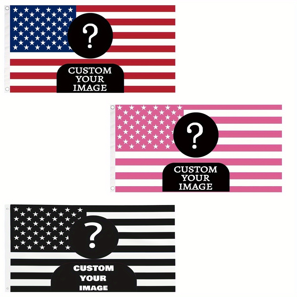 Bandera americana clásica rosa - Company Profile Printing reseña y precio